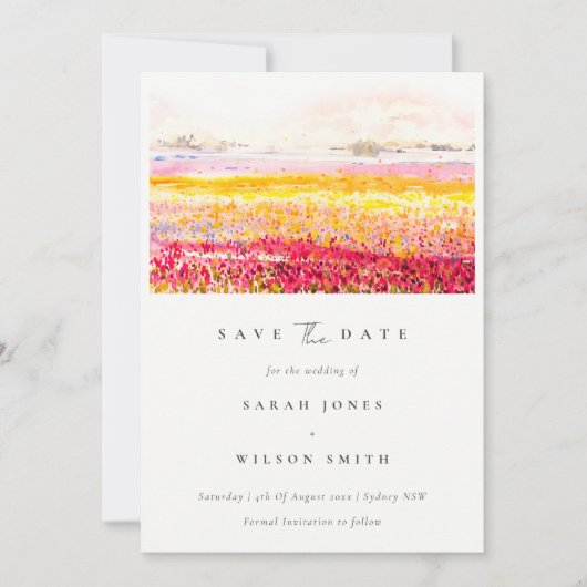 春素朴の国側フローラフィールドの風景 セーブザデート (正面)