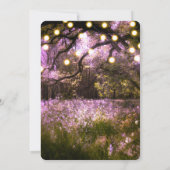 春素朴エンチャントフォレストライト春プロム 招待状 (裏面)