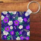 春素朴パンシーフラワーズブーケ キーホルダー (裏面)