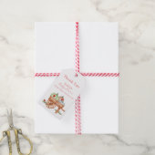 春素朴パンプキモダンンラビバグ赤ちゃんシャワー ギフトタグ (より糸付き)