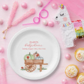 春素朴パンプキモダンンラビバグ赤ちゃんシャワー ペーパープレート (パーティー)