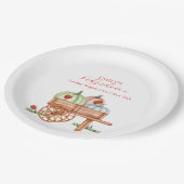 春素朴パンプキモダンンラビバグ赤ちゃんシャワー ペーパープレート (アングル)