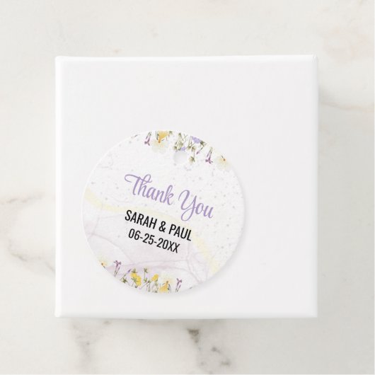 春素朴フローラエレガントな結婚式 フェイバータグ (インサイチュ)