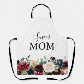 春素朴ブルゴーニュ書道マすごいム エプロン (正面)