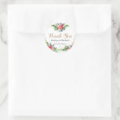 春素朴ボホブロッサムフラワーサンキュー ラウンドシール (バッグ)