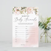 春素朴名ベビーアニマルの赤ちゃんシャワー (スタンド正面)