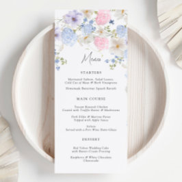 春紫とピンクの野結婚花 メニュー