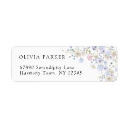 春紫とピンクの野結婚花 ラベル