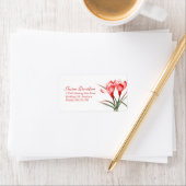 春結婚クロッカス赤住所 シール (インサイチュ)