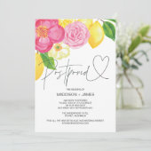 春結婚フローラの延期された日付の変更 招待状 (スタンド正面)