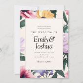 春結婚フローラ 招待状 (正面)