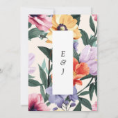 春結婚フローラ 招待状 (裏面)