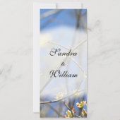 春結婚式招待状 招待状 (裏面)