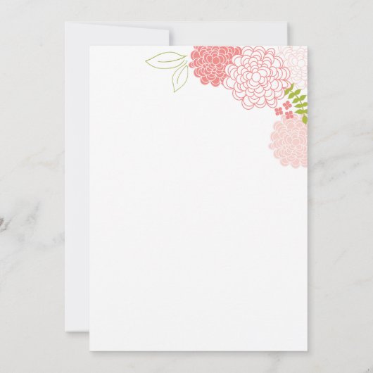 春結婚式招待状 招待状 (裏面)