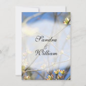 春結婚式招待状 招待状 (裏面)