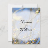 春結婚式招待状 招待状 (裏面)