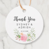 春結婚牡丹のメッセージカード フェイバータグ (正面)