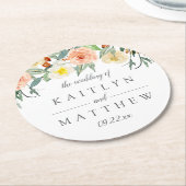 春結婚花ズコレクション ラウンドペーパーコースター (アングル)