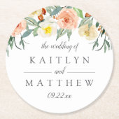 春結婚花ズコレクション ラウンドペーパーコースター (正面)