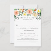 春結婚花ズコレクション 出欠カード (正面)