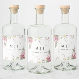 春結婚野花 リキュールボトルラベル
