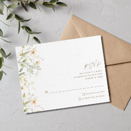 春結婚野花 出欠カード