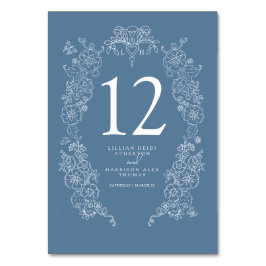 春結婚（紋章の）フラ・ダ・リ青灰色 テーブルナンバー