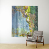 春絵を描雷雨の水彩織 タペストリー (インサイチュ)