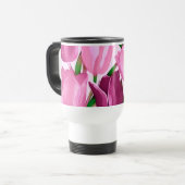 春絵画チューリップの母の日のプレゼント トラベルマグ (正面左)