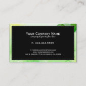 春緑の背景（蝶2） 名刺 (裏面)