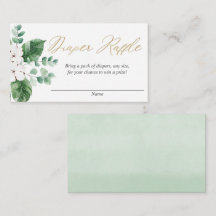 春緑金ゴールド白フローラおむつラッフル