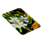 春美しいアパープルワイルドフラワー抽象芸術 マグネット (右側)