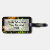 春美しいアパープルワイルドフラワー抽象芸術 ラゲッジタグ (裏面横)