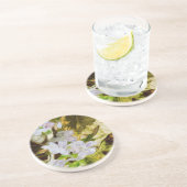 春美しいワイルドフラワー抽象芸術印象主義 コースター (側面)