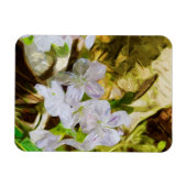 春美しい山花抽象芸術印象派 マグネット (横)