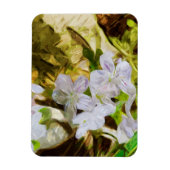 春美しい山花抽象芸術印象派 マグネット (縦)