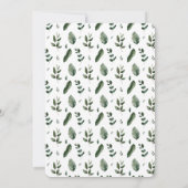 春美しい植物性グリーン結婚ズ セーブザデート (裏面)