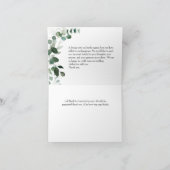 春美しい植物性結婚植物 サンキューカード (内部)