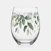 春美しい植物性結婚植物 ステムなしワイングラス (正面)