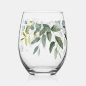 春美しい植物性結婚植物 ステムなしワイングラス (裏面)