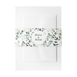 春美しい植物性緑 招待状ベリーバンド