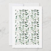 春美しい植物性緑 招待状 (裏面)