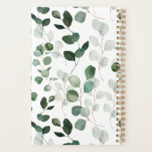 春美しい植物緑ウェディングプランナー プランナー手帳 (裏面)