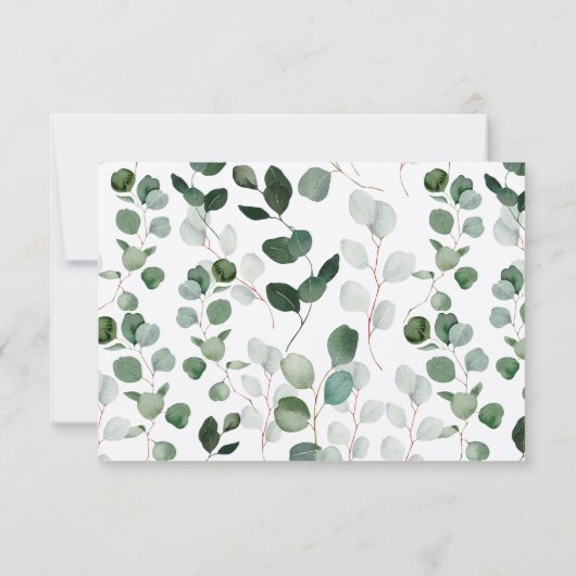 春美しい植物緑RSVP (裏面)