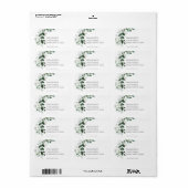 春美しい植物離れ ラベル (フルシート)