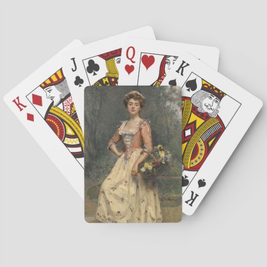 春美しい(by Raimundo de Madrazo y Garreta) トランプ (裏面)