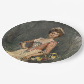 春美しい(by Raimundo de Madrazo y Garreta) ペーパープレート (アングル)