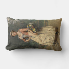 春美しい(by Raimundo de Madrazo y Garreta) ランバークッション