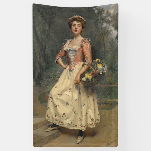 春美しい(by Raimundo de Madrazo y Garreta) 横断幕 (縦)