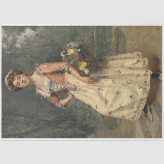 春美しい(by Raimundo de Madrazo y Garreta) 薄葉紙 (正面)
